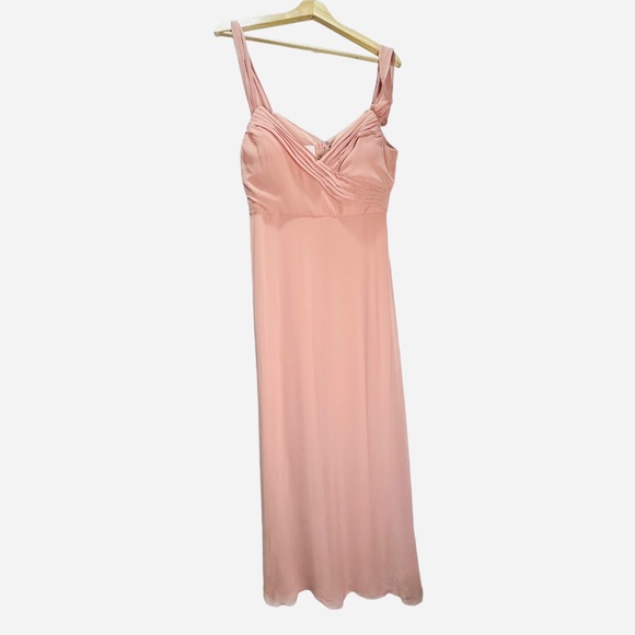 Birdy Grey SPENCE CONVERTIBLE DRESS CHIFFON Dusty Rose Large NWOT BRIDESMAID - Picture 3 of 4